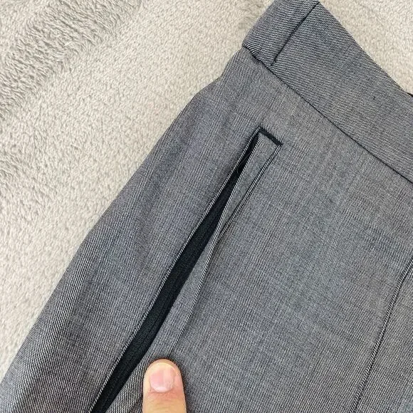 Theory Pants‎ Men 31x30 Gray Wool Blend Ace Illeston Ankle Zip Tapered Fit